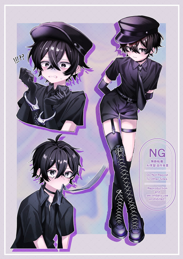 👮‍♂️🖤💜 - 1/1