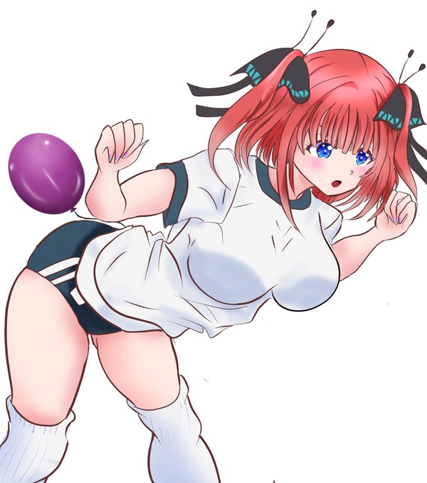 中野二乃風船割りレース