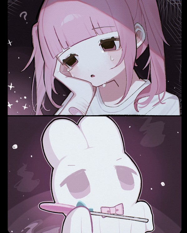 女の子とうさぎさん③