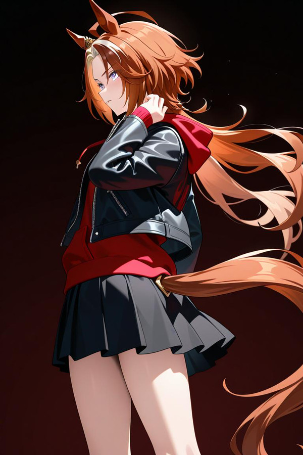 オルフェーヴルに原案(初期案?)風勝負服を着せてみた
