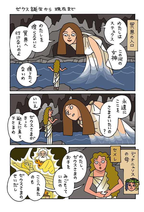 ステュクスが語るゼウス誕生から現在まで