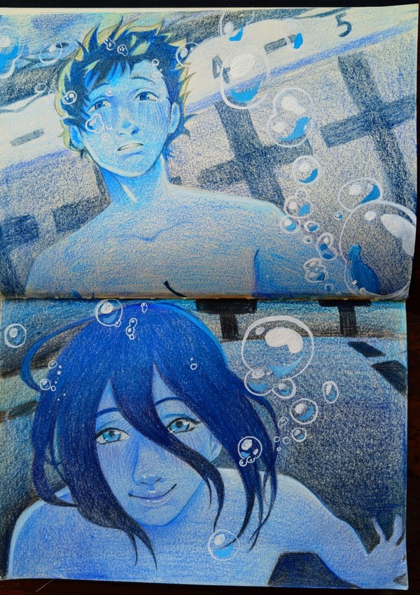 In the pool