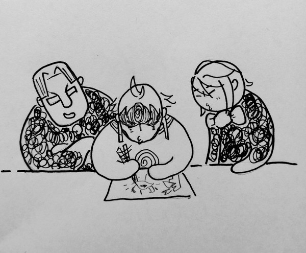 隣のおにいさんとおねえさん。