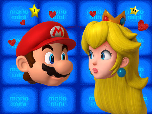 Mario & Peach Dancing Heads