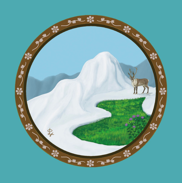 雪山の上の場所