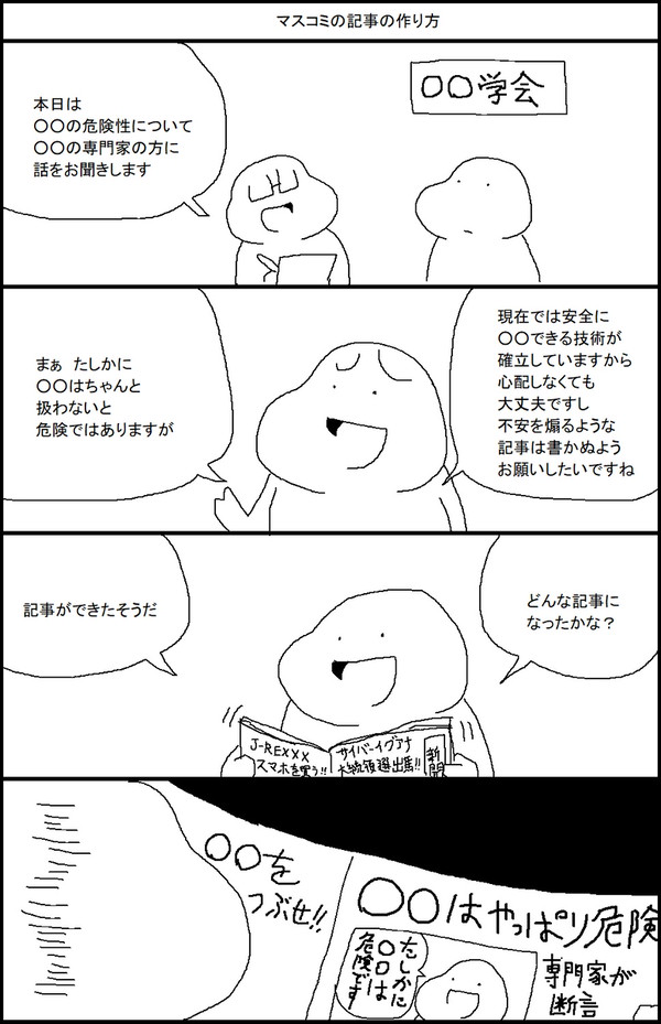 マスコミの記事の作り方 - 1/1