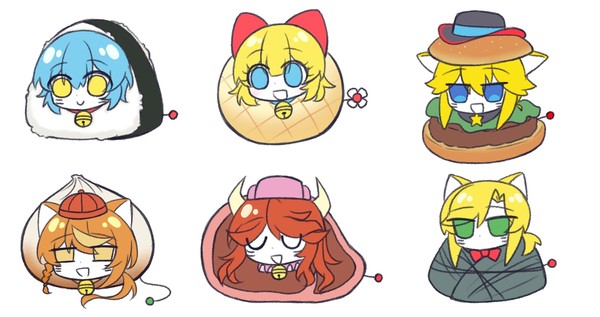 拟人化⚠️饭团可爱……🍙🍙🍙