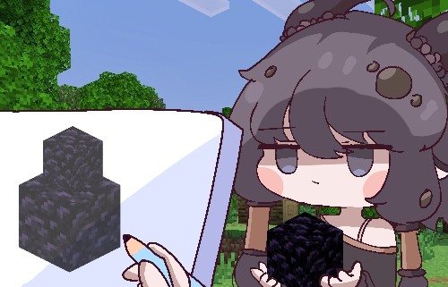 키디언을 들고있는 키디언을 그리는 키디언 그림
