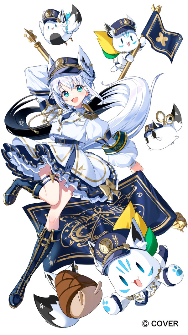 (お仕事絵)白上フブキ様　歌ってみた動画用イラスト
