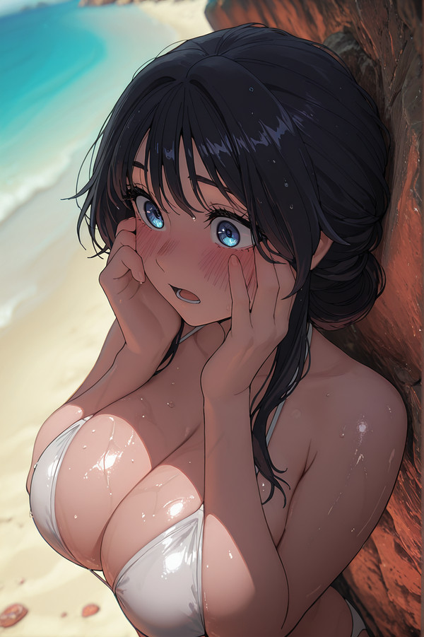 和栗薫子 水着2