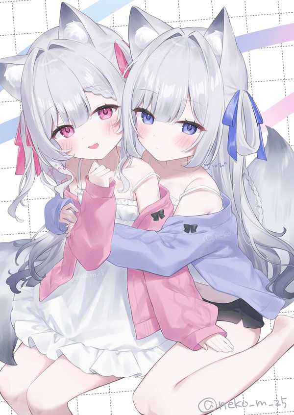 双子のきつねちゃん!いい双子の日!