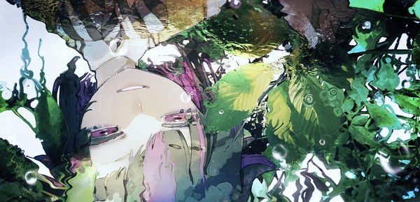一粒水面に