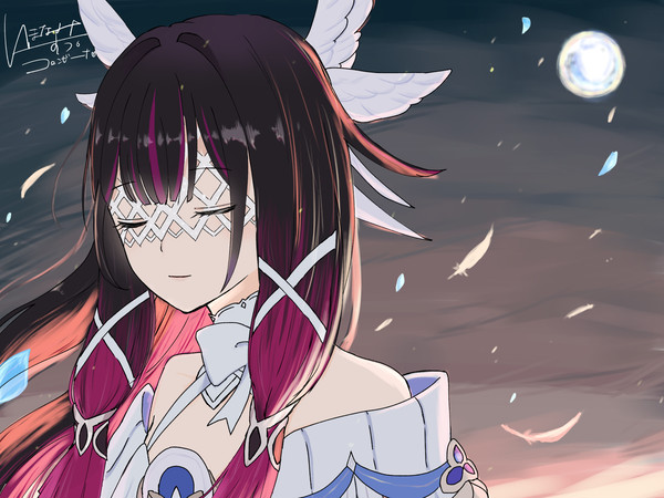 月と少女