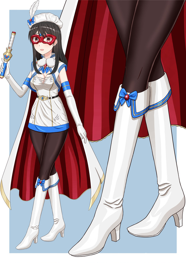 魔法美少女戦士フォンテーヌの白ブーツ