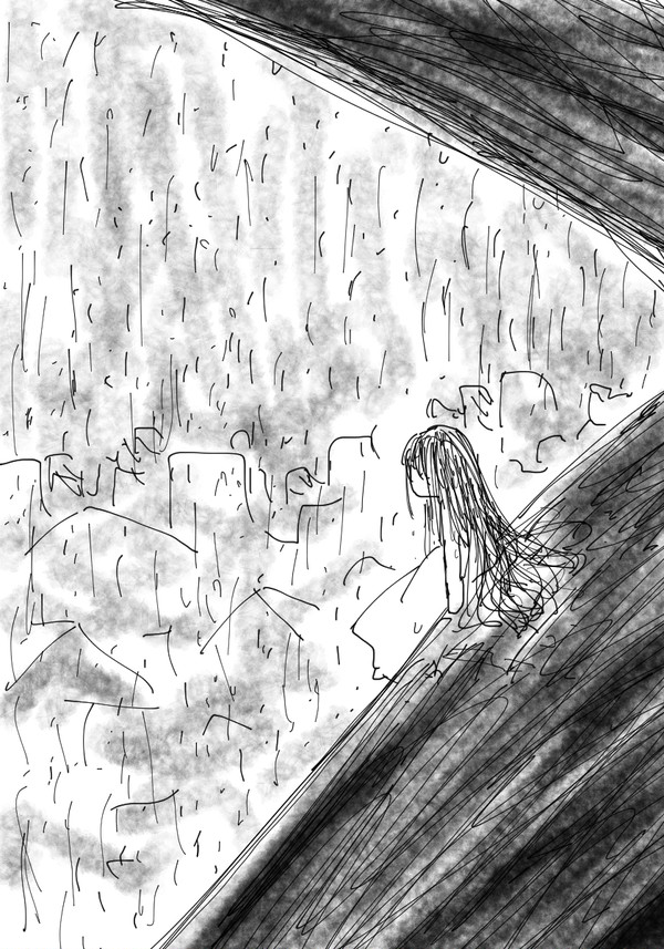 隙間の雨