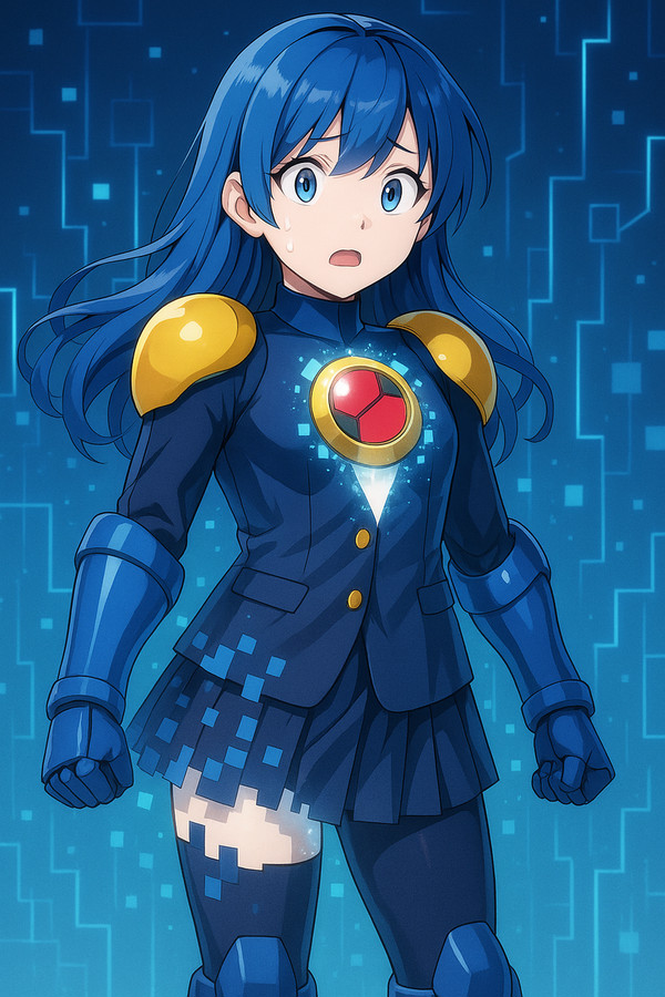 嘘...私がロックマンに?!