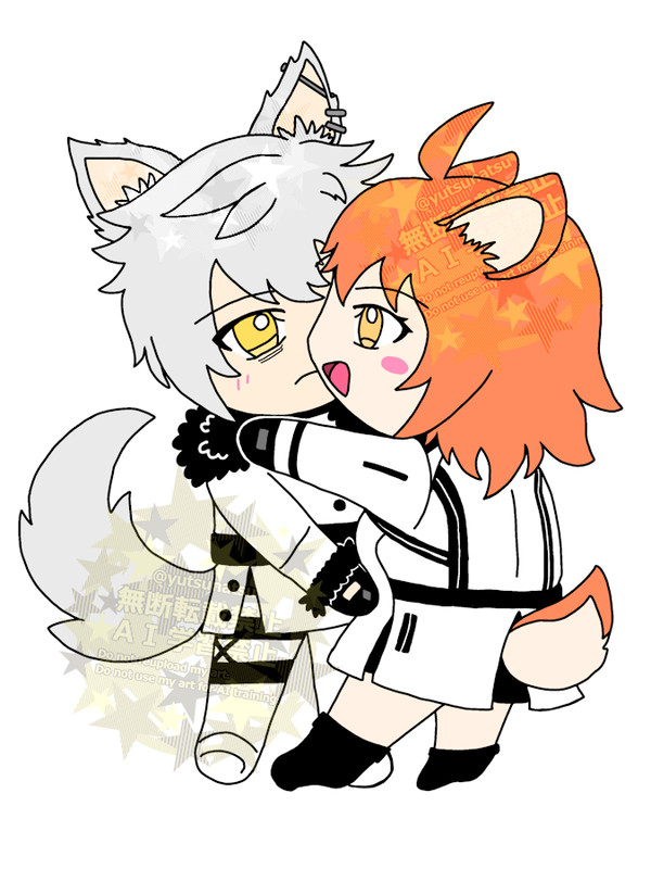 狼カドックさんと鹿リツカちゃん