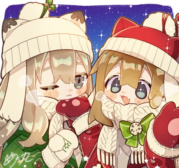 おそろいにゃっふるこーと!