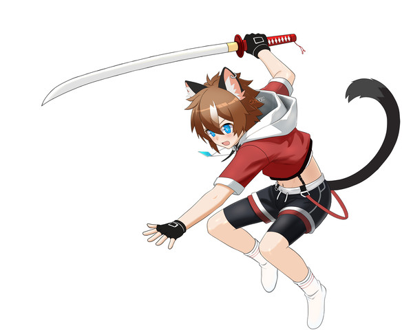 【天象旅馆设定集】猫武士少年·夏时