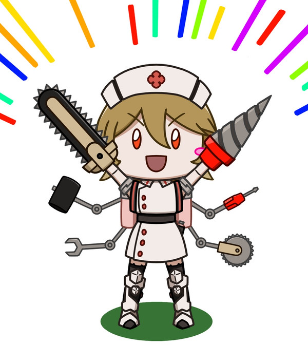 どんな怪我や病気も治してくれそうなナースロボさん