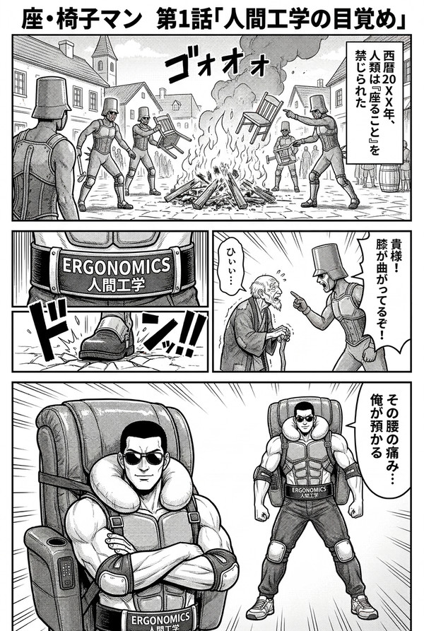 座・椅子マン