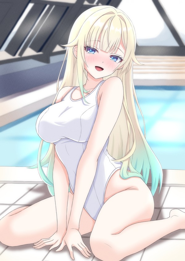 藍沢エマ(白スク水)