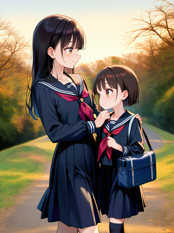 お姉ちゃんと冬の帰り道