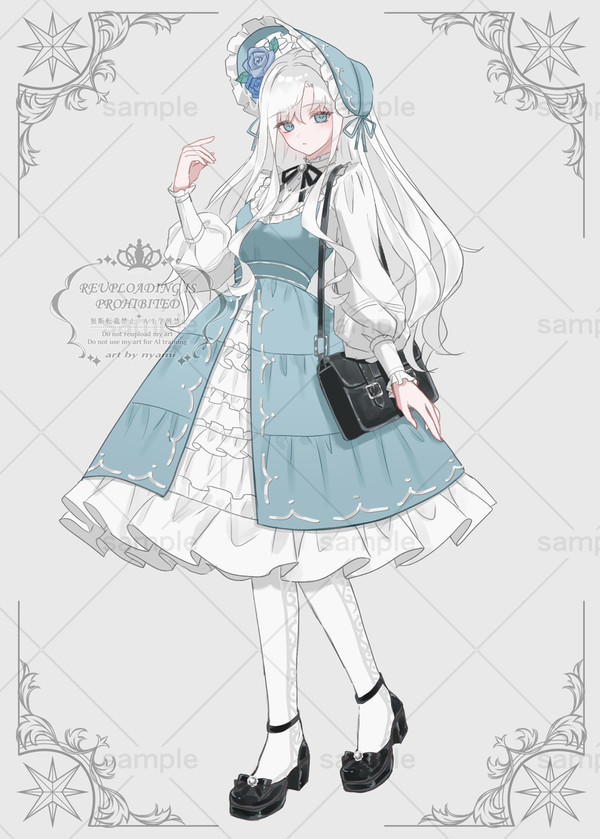 白髪のクラロリ少女
