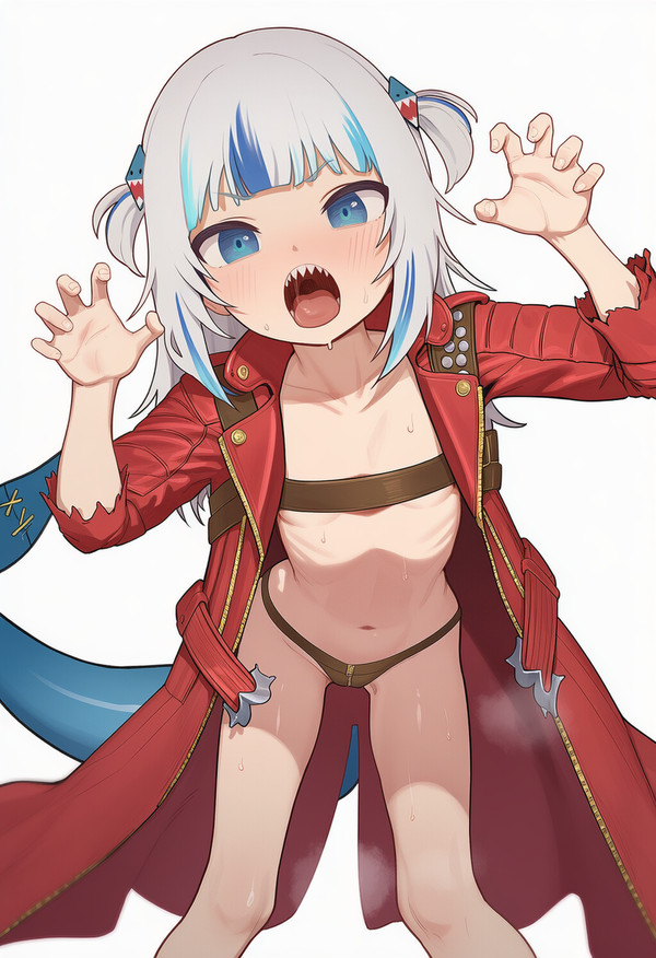 Gura lewd costume test