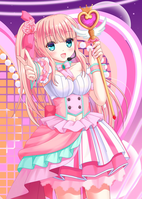 アイドル、ピンク系の色