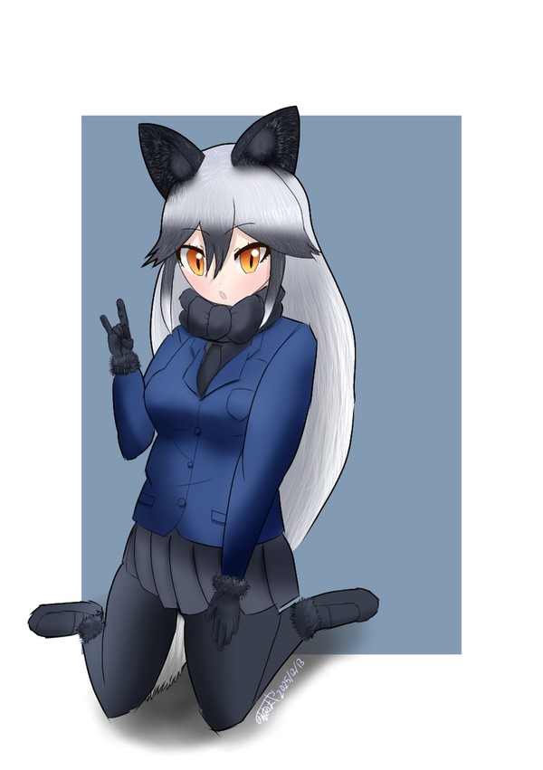 謎ポーズギンギツネ