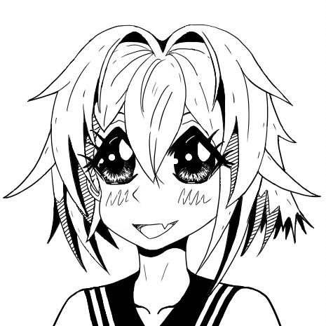ちょっと90年代ぽい少女