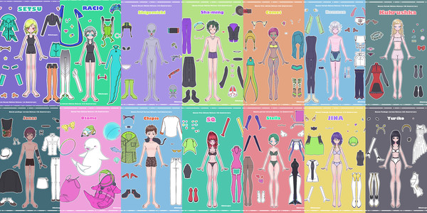 グノキャラ着せ替え絵まとめ