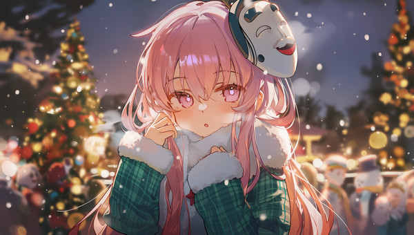 「雪が降ると、仮面も静かになる気がする。」