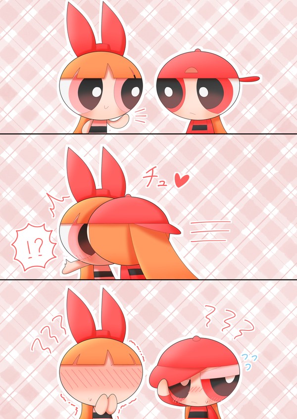 ほっぺにキスして
