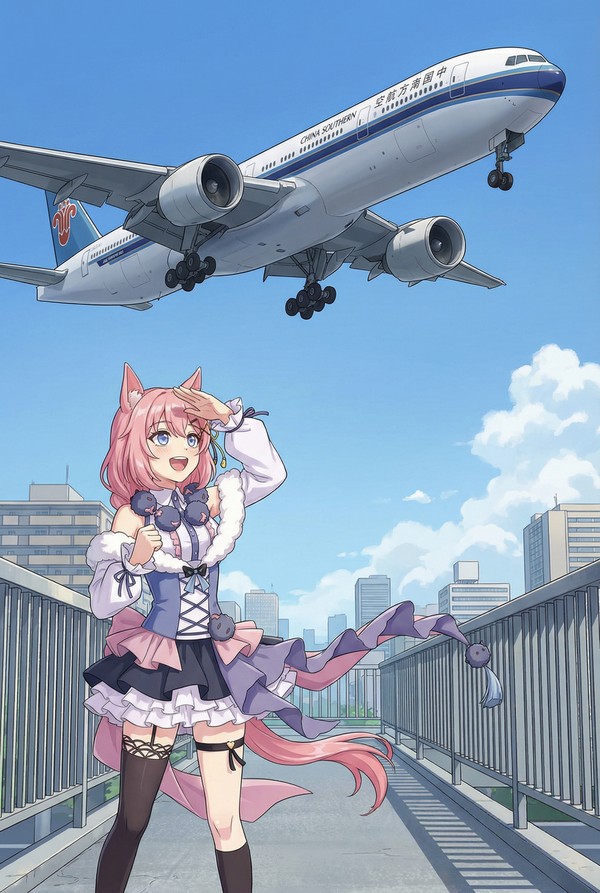 飛行機雲の彼方：サラトガの眺望