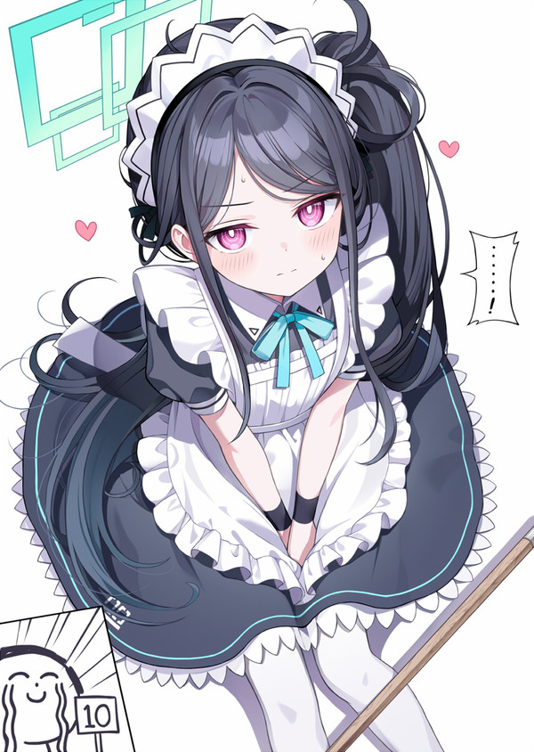 メイド服を着てくれたケイちゃん