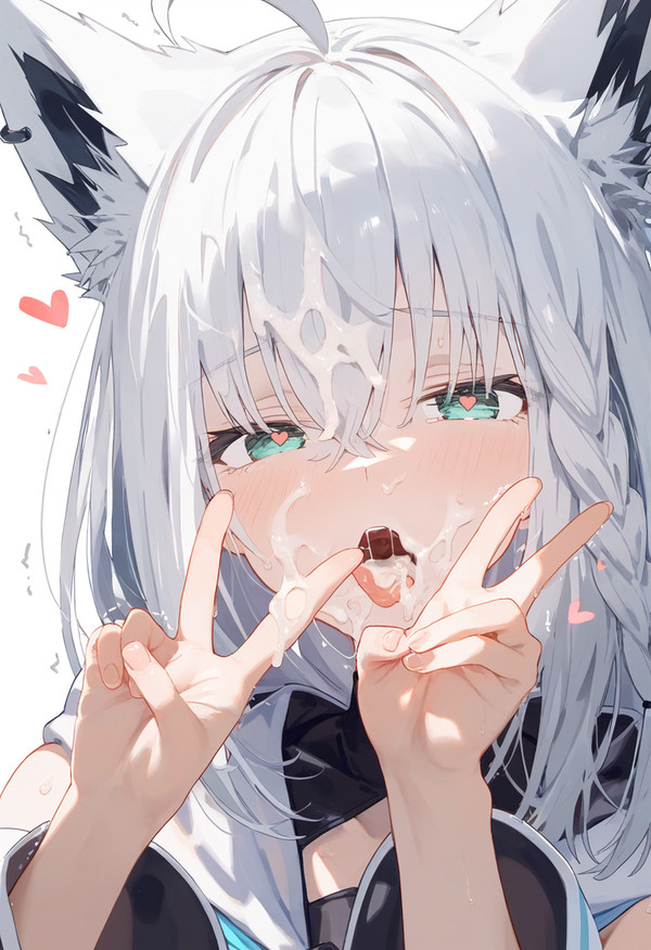 白上フブキ　アヘ顔