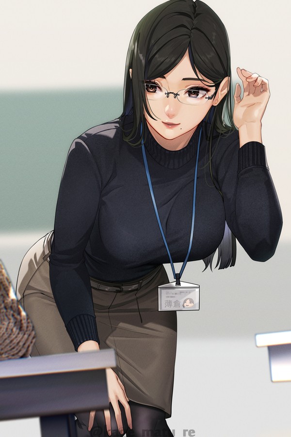 分らない所は、お姉さんにきいてみよう。