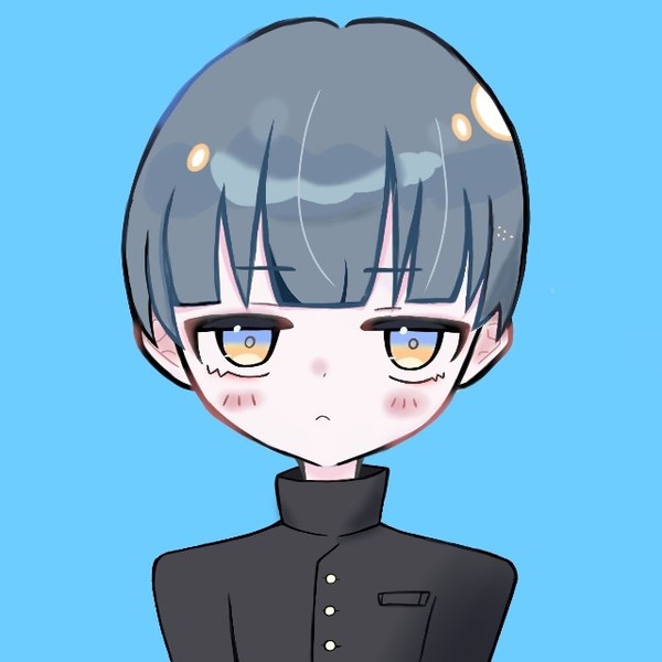 証明写真風イラスト