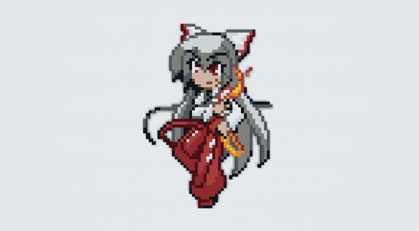 [模写]東方人形劇キャラのみ No.375 モコウA