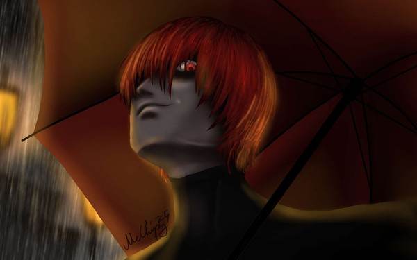 Red-eyed glare