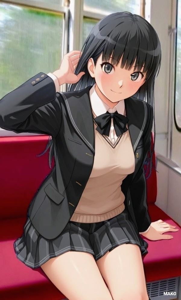 電車で見かけるあの子