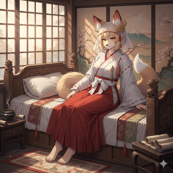 巫女の獣人