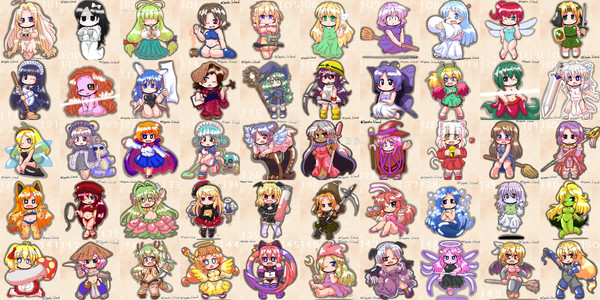 ゲームに出てくるザコ敵の女の子百人描く(2巡目)　まとめ