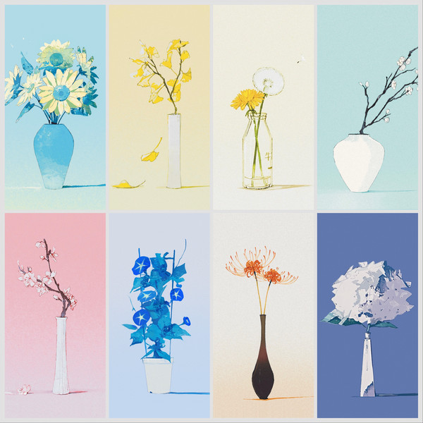 静かなものシリーズ　Flower calendar 2026 - 1/11