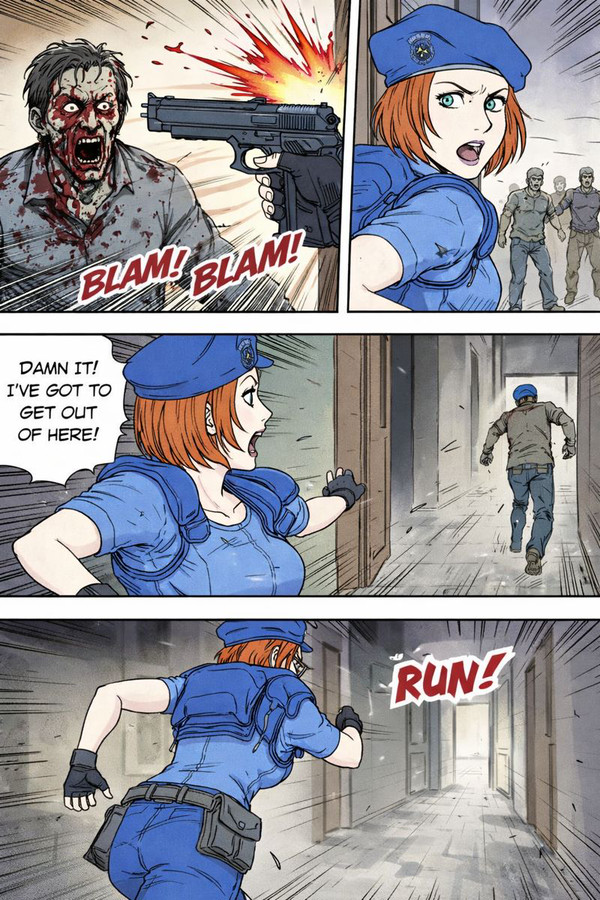 AIの描いたジルの漫画
