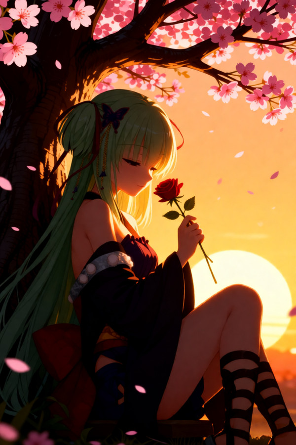 夕阳丛雨