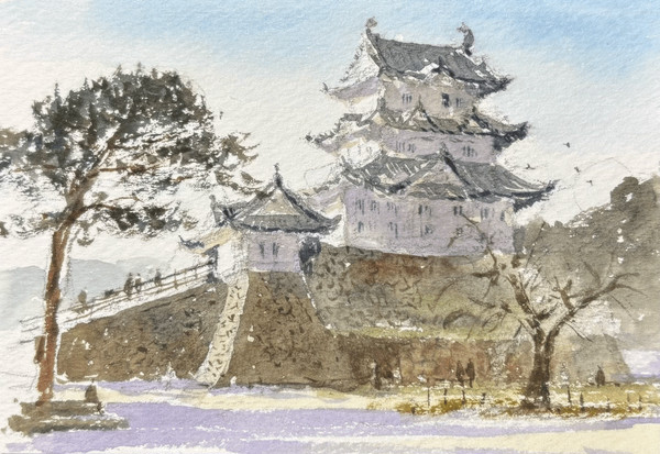 小田原城にて