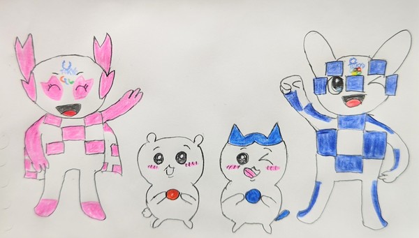 ミラソメちゃん、ちいかわ·ハチワレにボッチャを教える